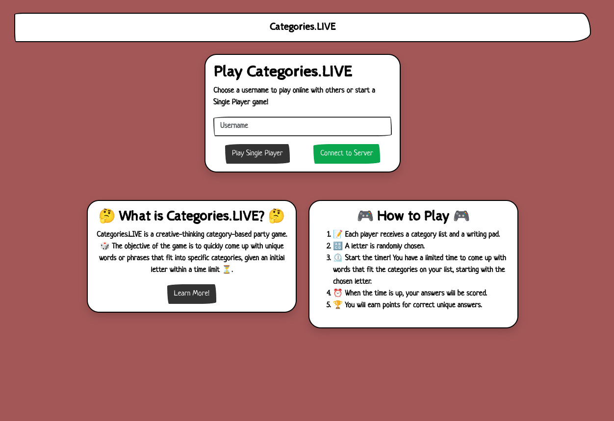 Categories.LIVE